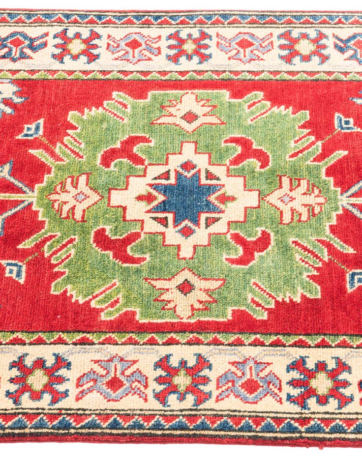 Detail image of 2' 7 x 4' 1  Hand Knotted Kazak Rug