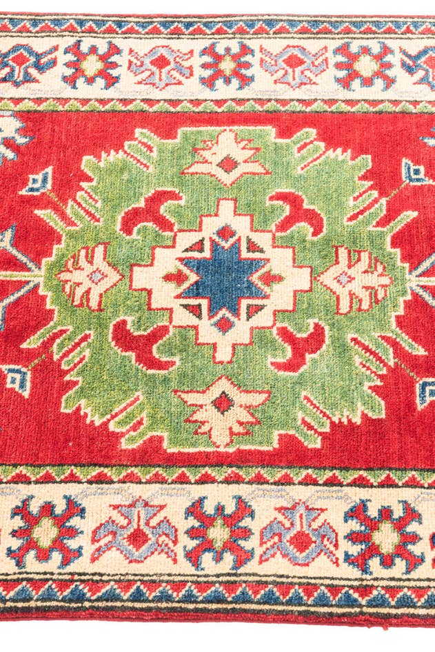 Detail image of 2' 7 x 4' 1 Hand Knotted Kazak Rug