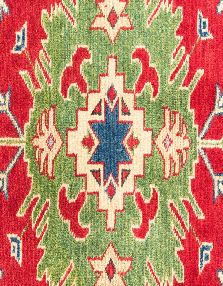 Detail image of 2' 7 x 4' 1  Hand Knotted Kazak Rug