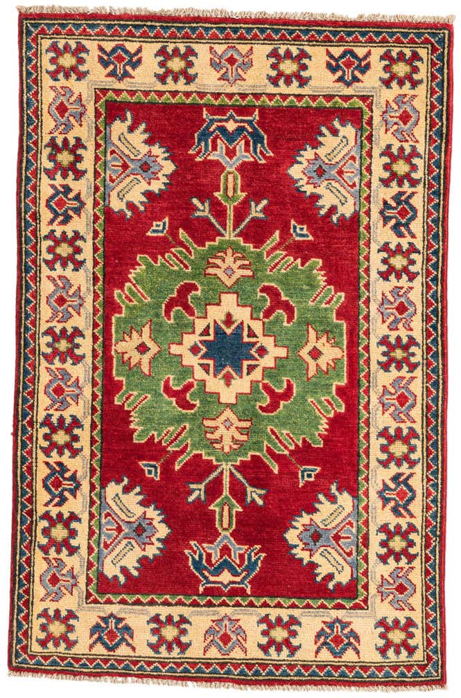 2' 7 x 4' 1 Hand Knotted Kazak Rug