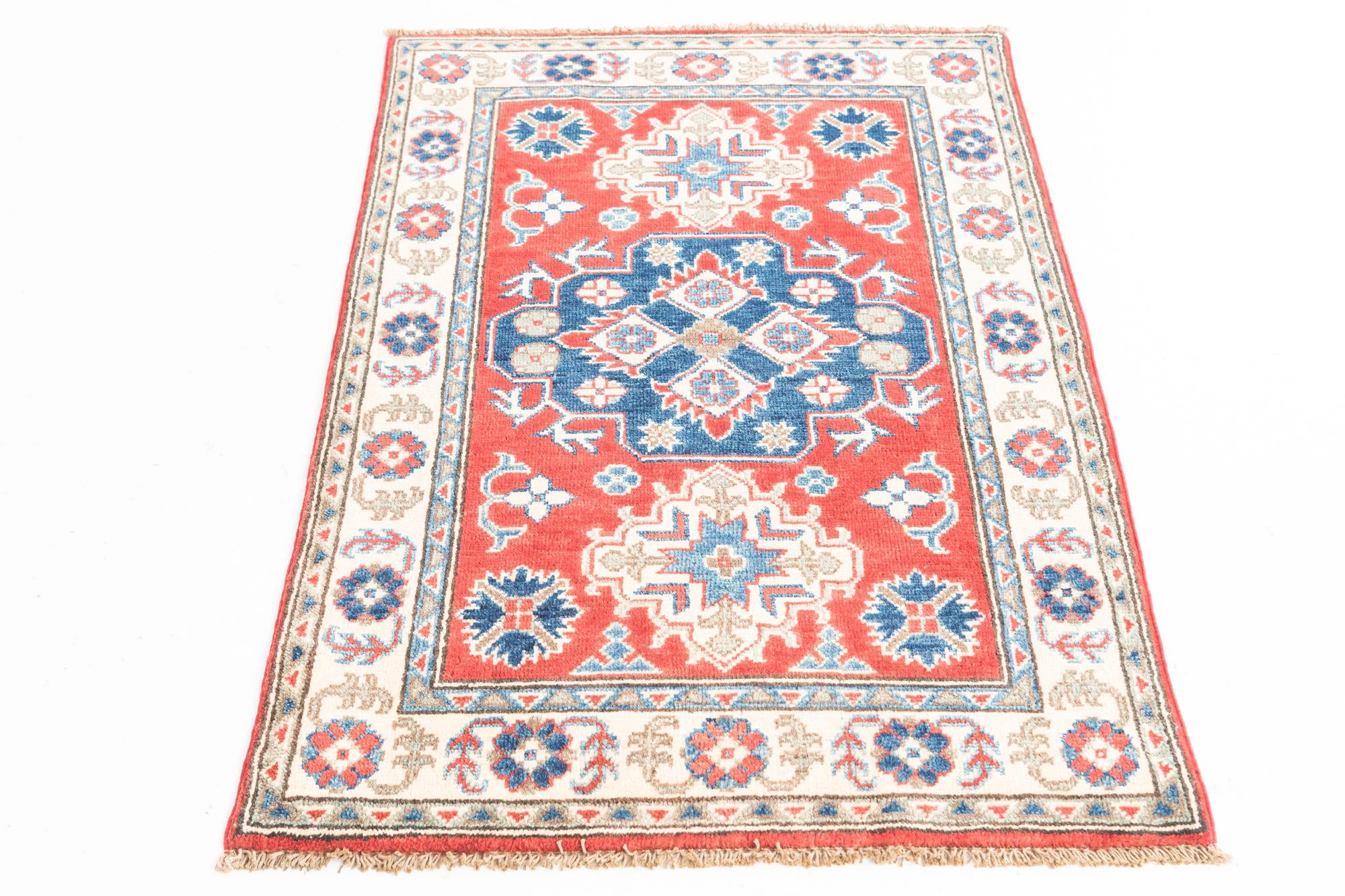 2' 8 x 4' Hand Knotted Kazak Rug