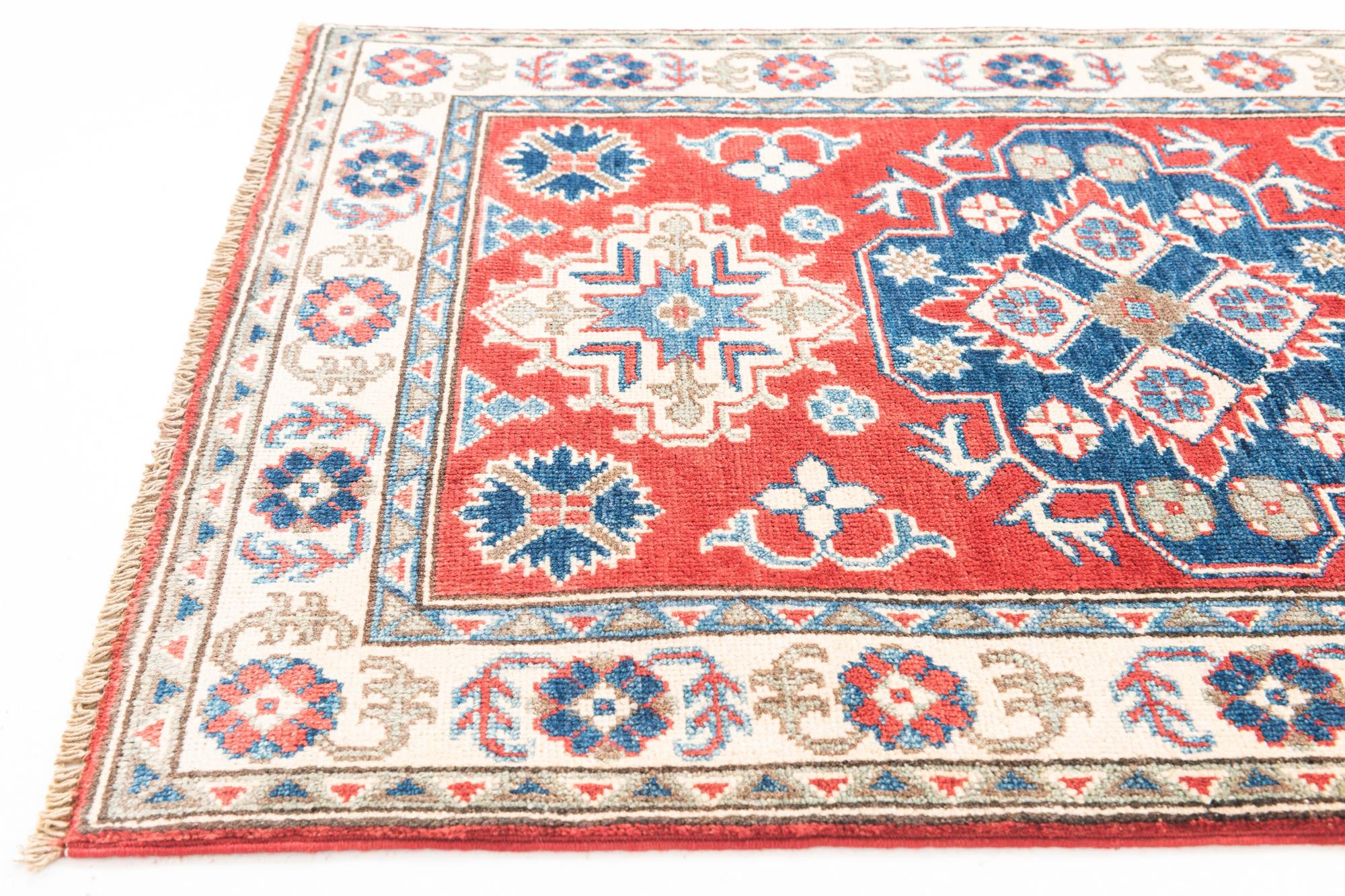 2' 8 x 4' Hand Knotted Kazak Rug