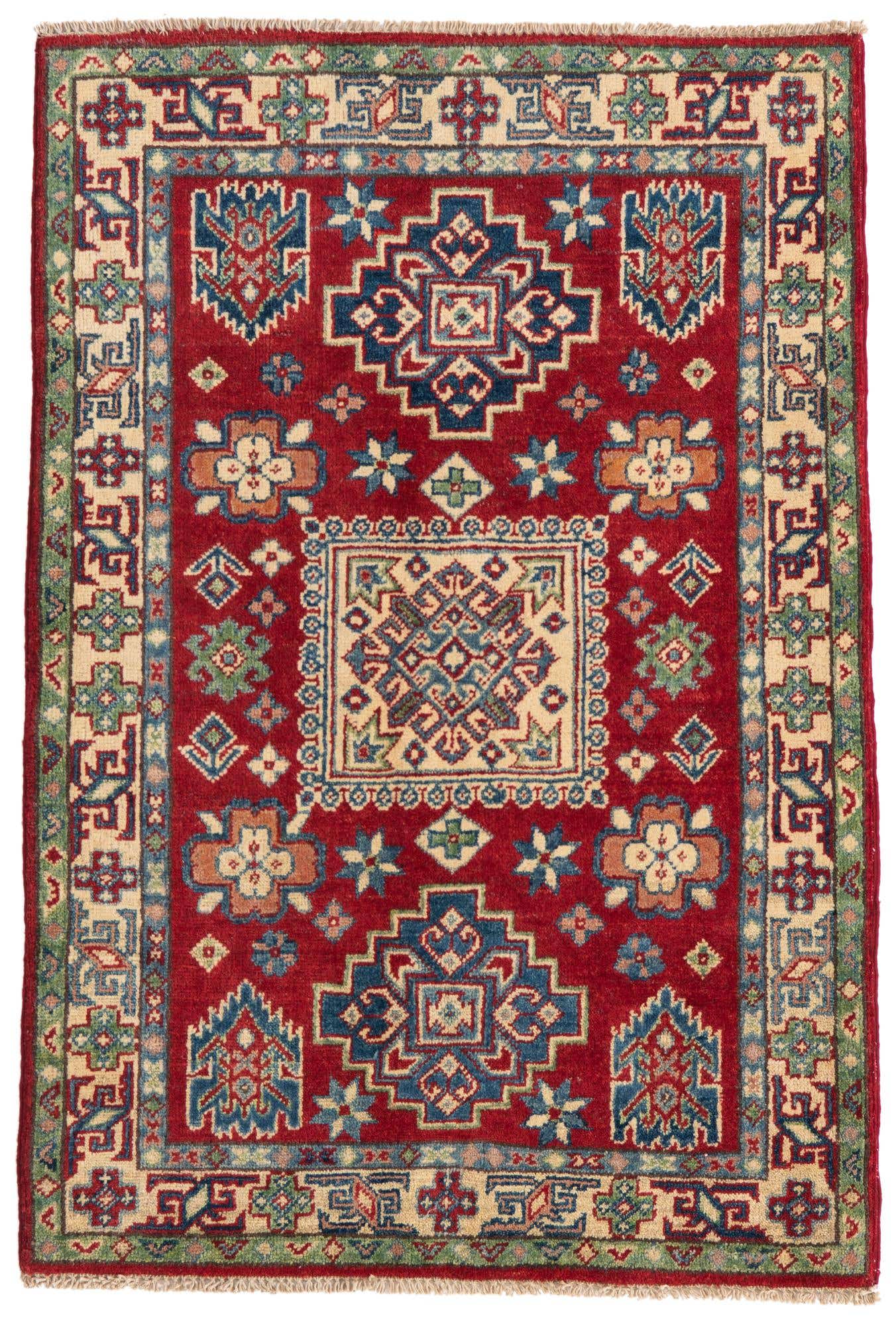 2' 10 x 4' 2 Hand Knotted Kazak Rug