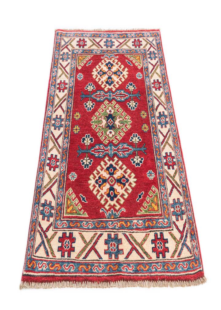 2' 10 x 4' Hand Knotted Kazak Rug