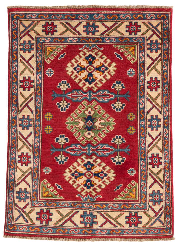 2' 10 x 4' Hand Knotted Kazak Rug