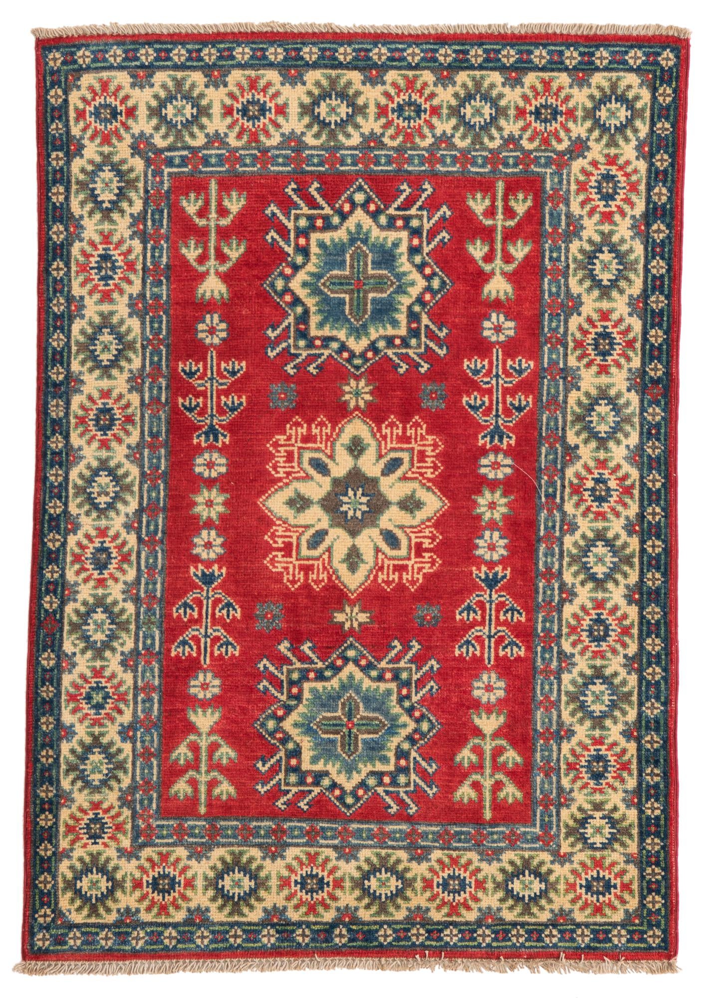 2' 9 x 4' 1 Hand Knotted Kazak Rug