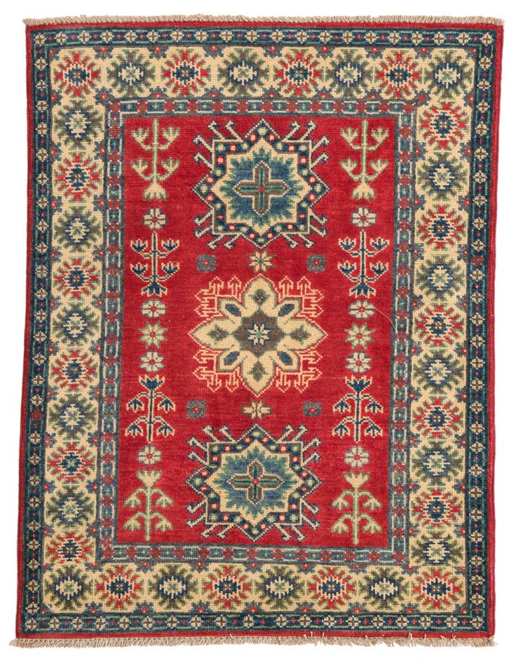 Detail image of 2' 9 x 4' 1 Hand Knotted Kazak Rug