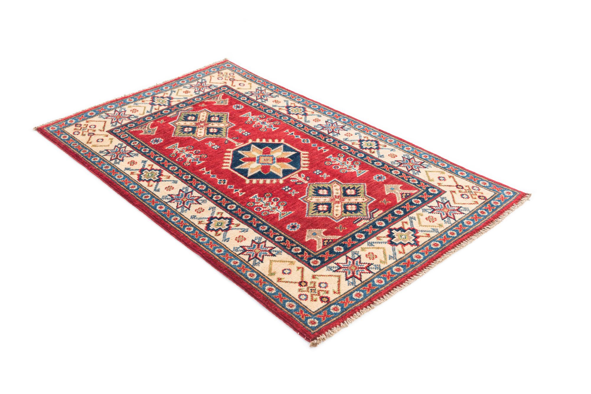 2' 7 x 4' 1 Hand Knotted Kazak Rug