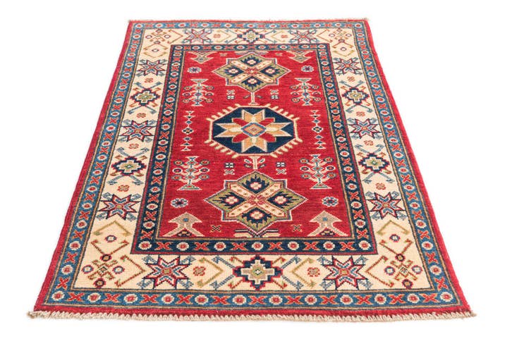 Detail image of 2' 7 x 4' 1 Hand Knotted Kazak Rug
