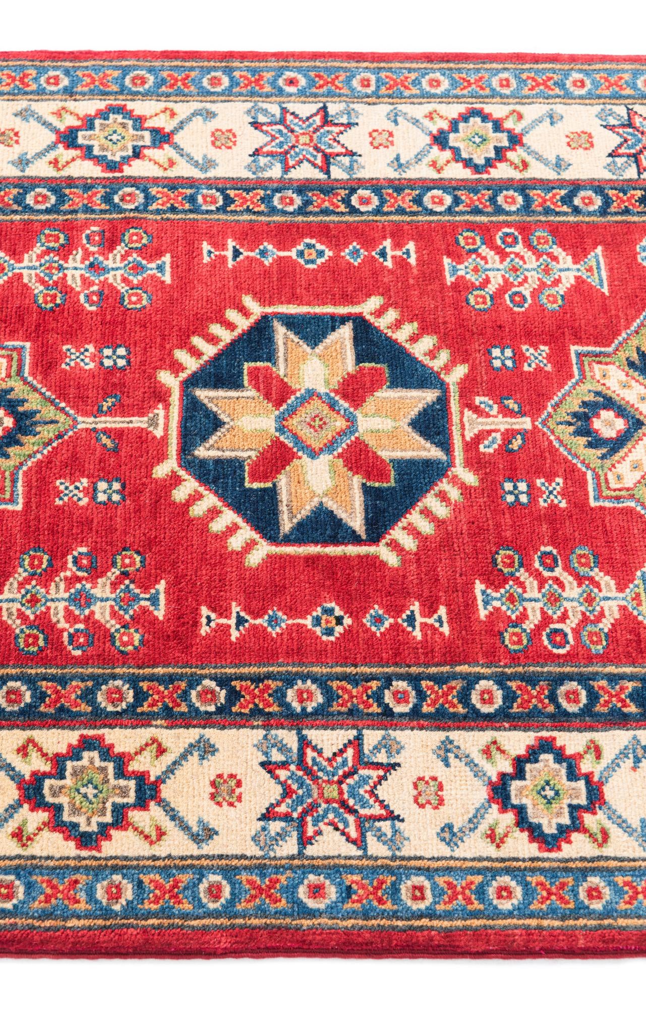 2' 7 x 4' 1 Hand Knotted Kazak Rug