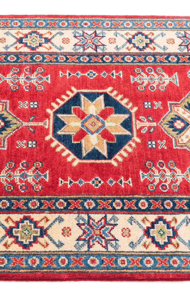 2' 7 x 4' 1 Hand Knotted Kazak Rug