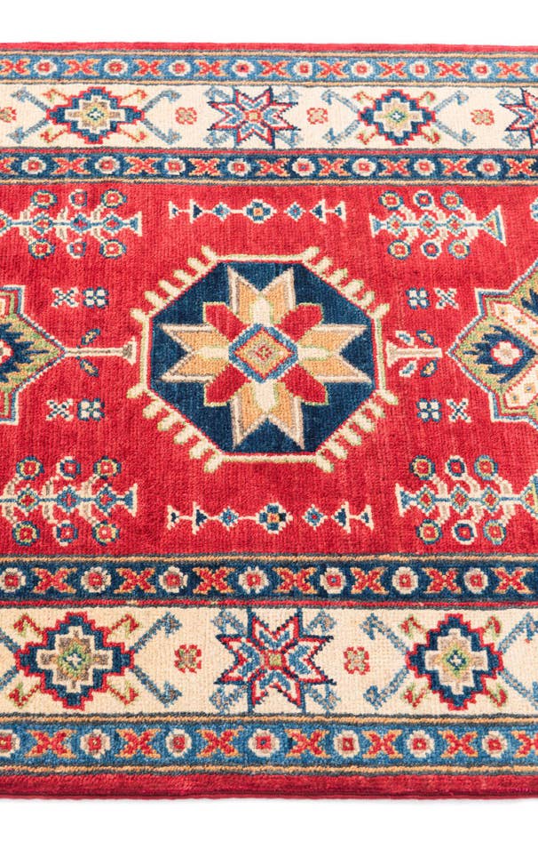 Detail image of 2' 7 x 4' 1 Hand Knotted Kazak Rug