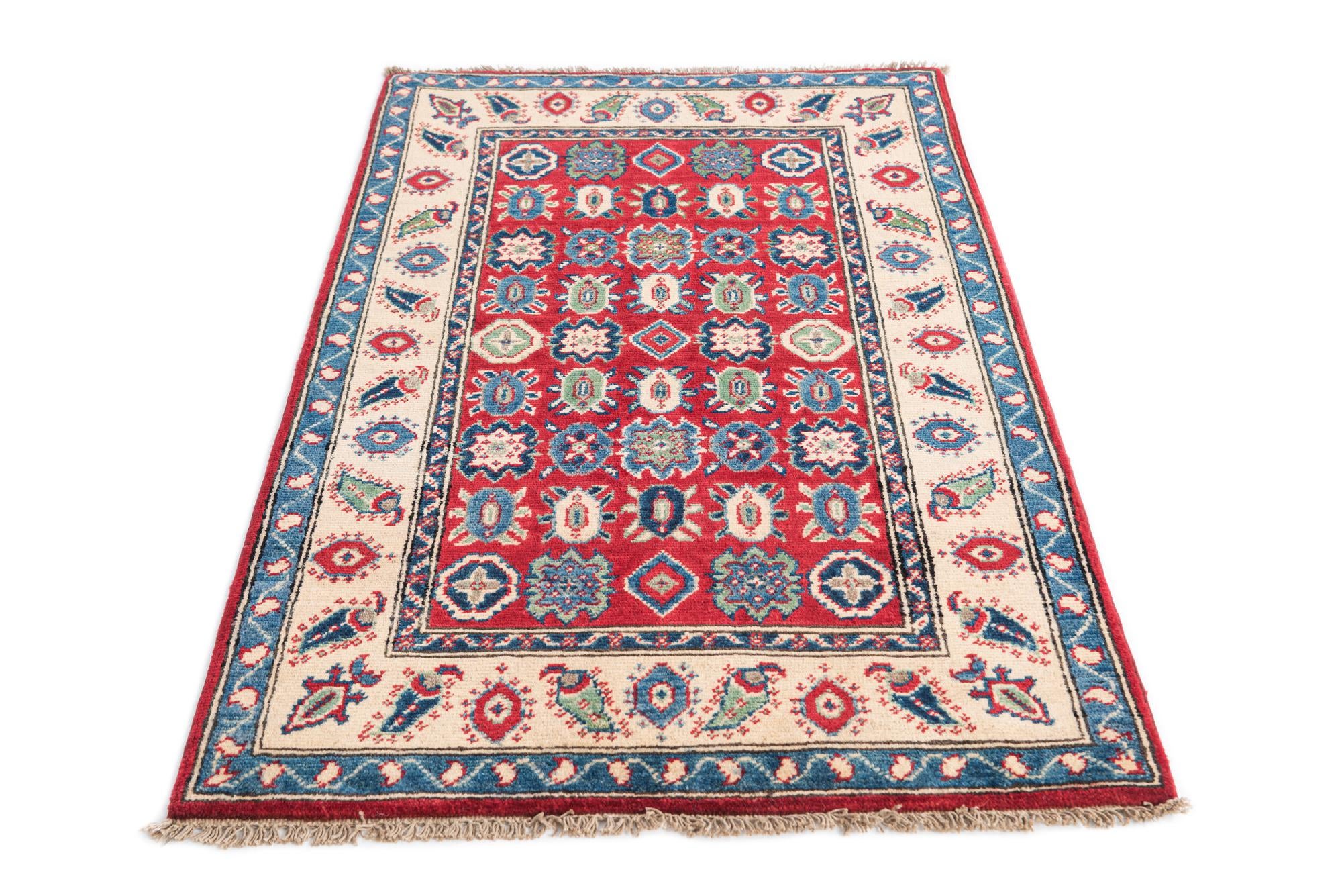 2' 8 x 4' 6 Hand Knotted Kazak Rug