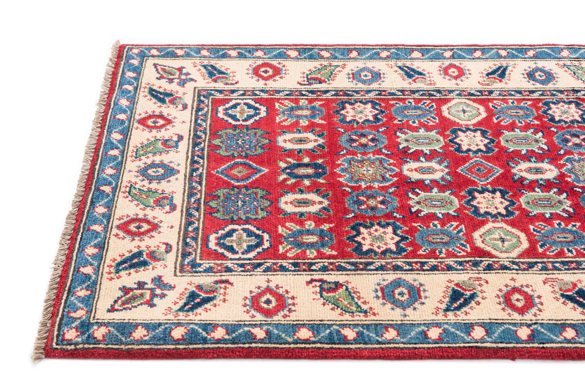 2' 8 x 4' 6 Hand Knotted Kazak Rug