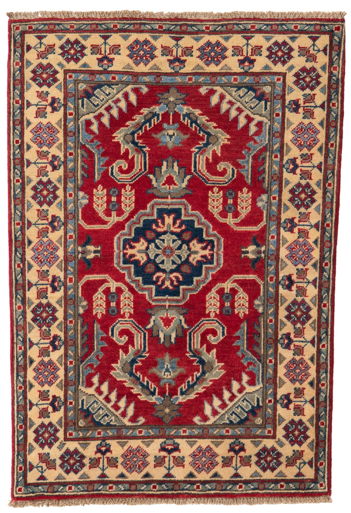 2' 9 x 4' 1 Hand Knotted Kazak Rug