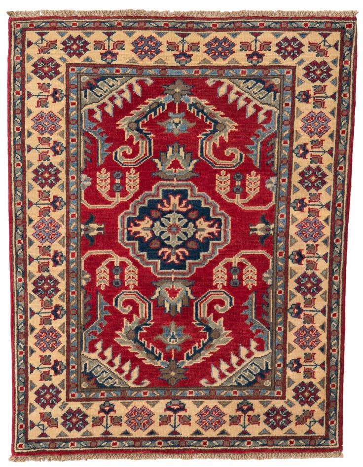 Detail image of 2' 9 x 4' 1 Hand Knotted Kazak Rug