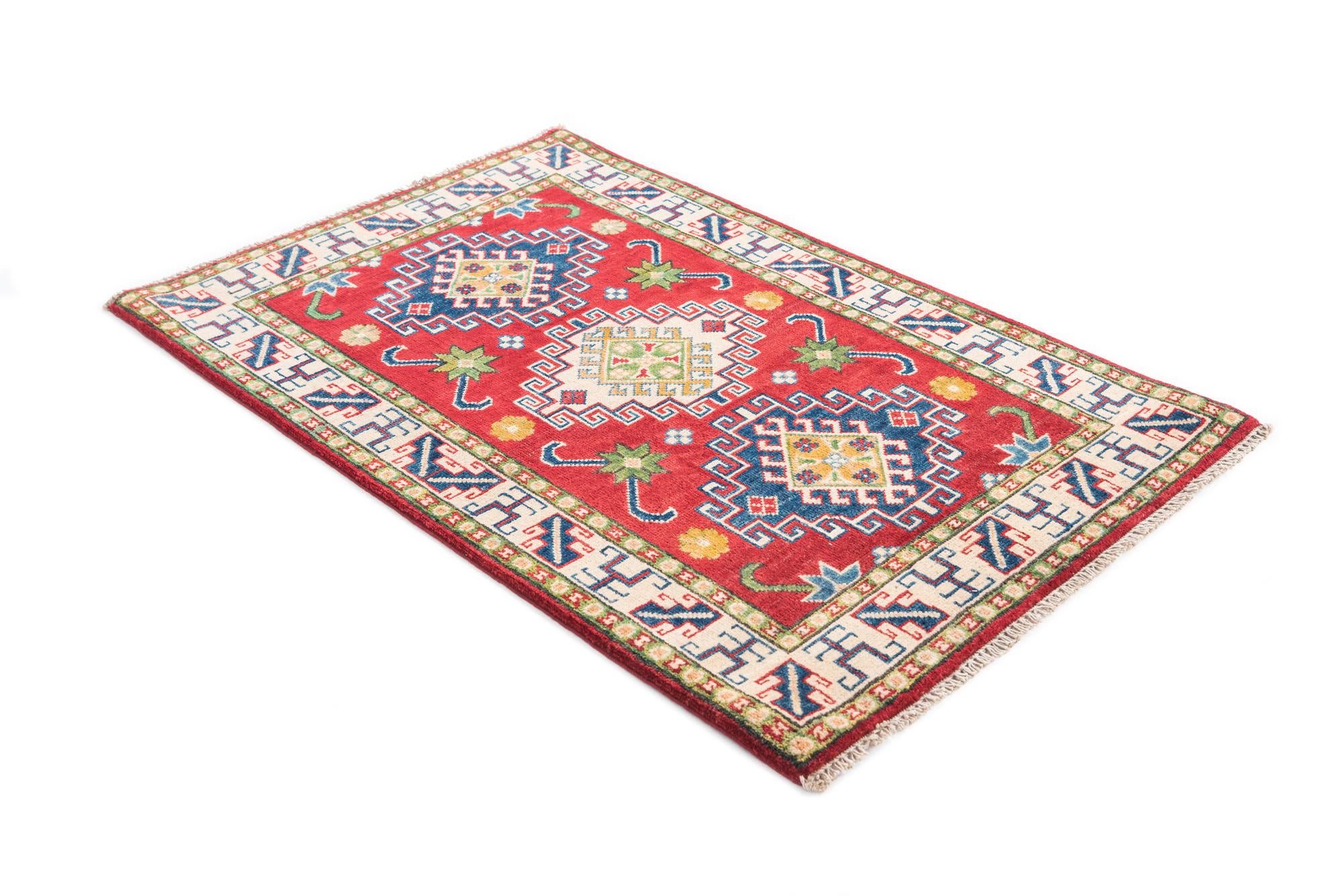 2' 8 x 4' 3 Hand Knotted Kazak Rug