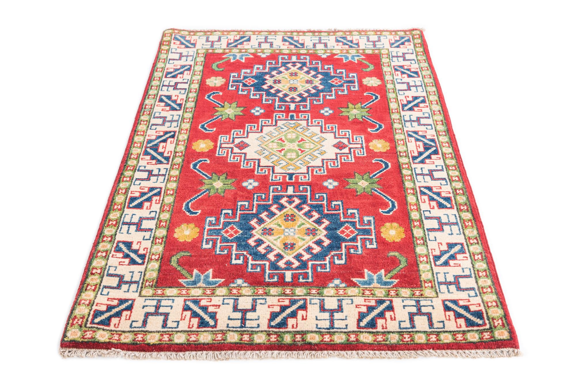 2' 8 x 4' 3 Hand Knotted Kazak Rug