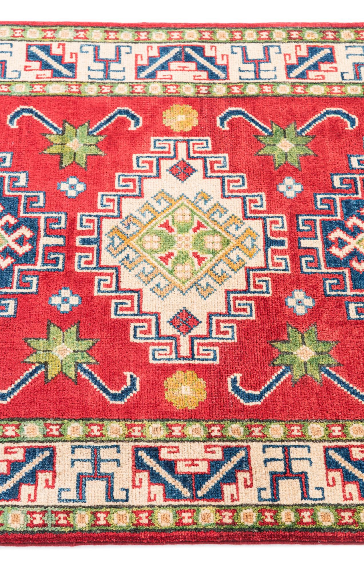 2' 8 x 4' 3 Hand Knotted Kazak Rug