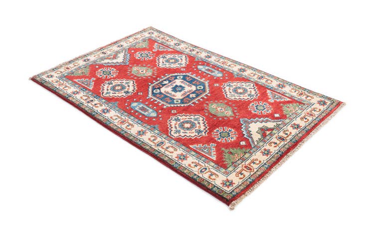Detail image of 2' 9 x 4' 2 Hand Knotted Kazak Rug