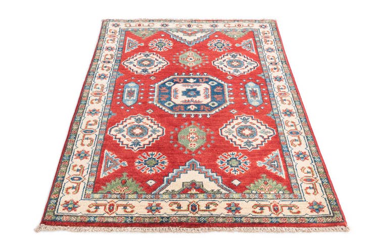 Detail image of 2' 9 x 4' 2 Hand Knotted Kazak Rug