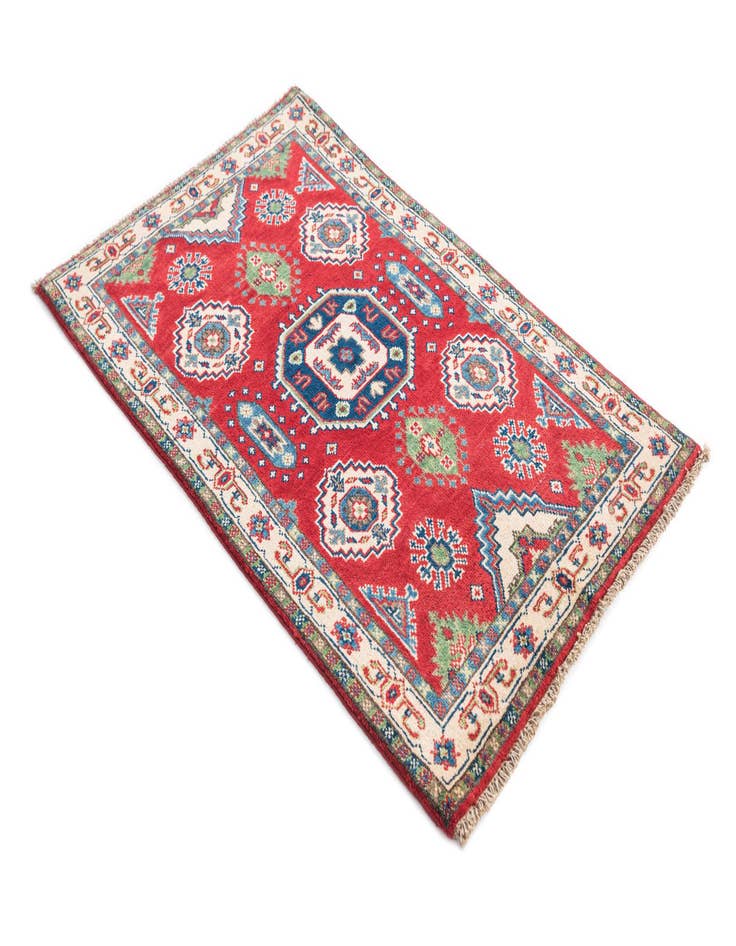 Detail image of 2' 7 x 4' 2  Hand Knotted Kazak Rug