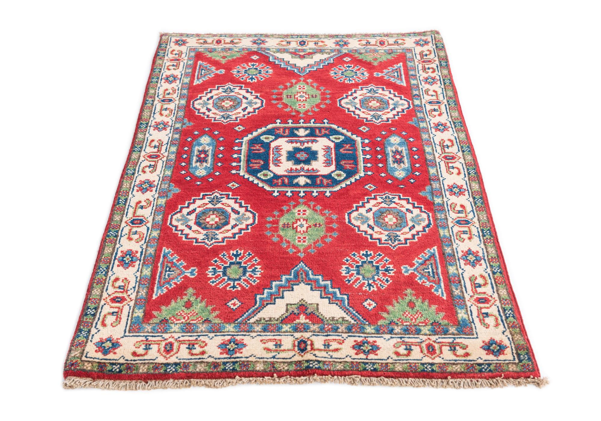 2' 7 x 4' 2 Hand Knotted Kazak Rug