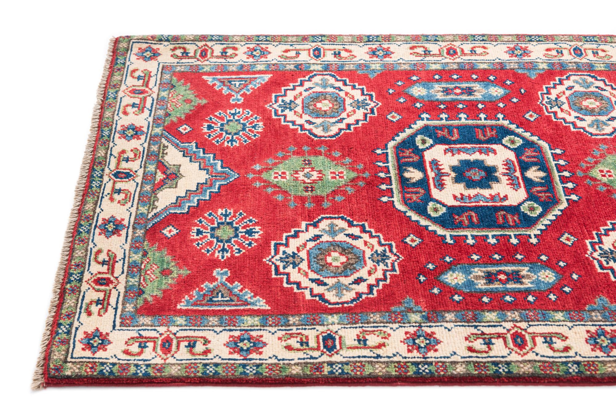 2' 7 x 4' 2 Hand Knotted Kazak Rug