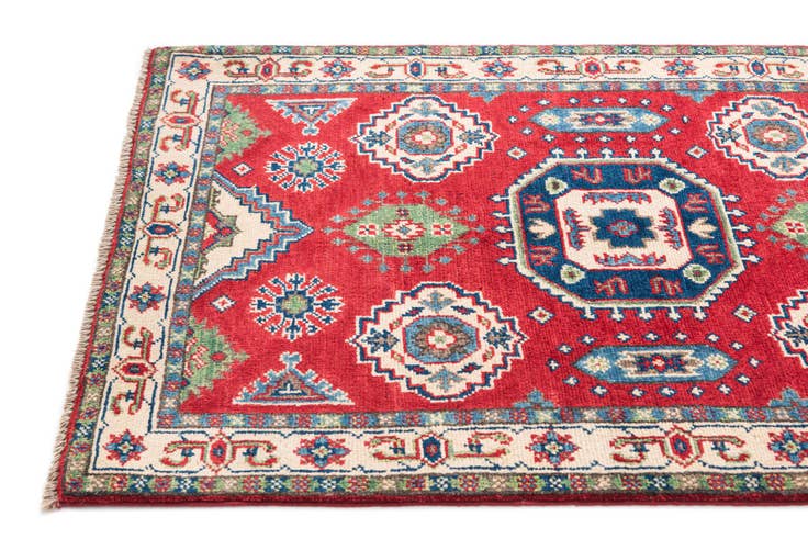 Detail image of 2' 7 x 4' 2 Hand Knotted Kazak Rug