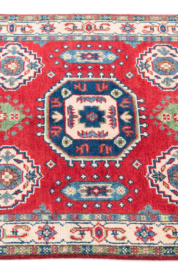 Detail image of 2' 7 x 4' 2 Hand Knotted Kazak Rug