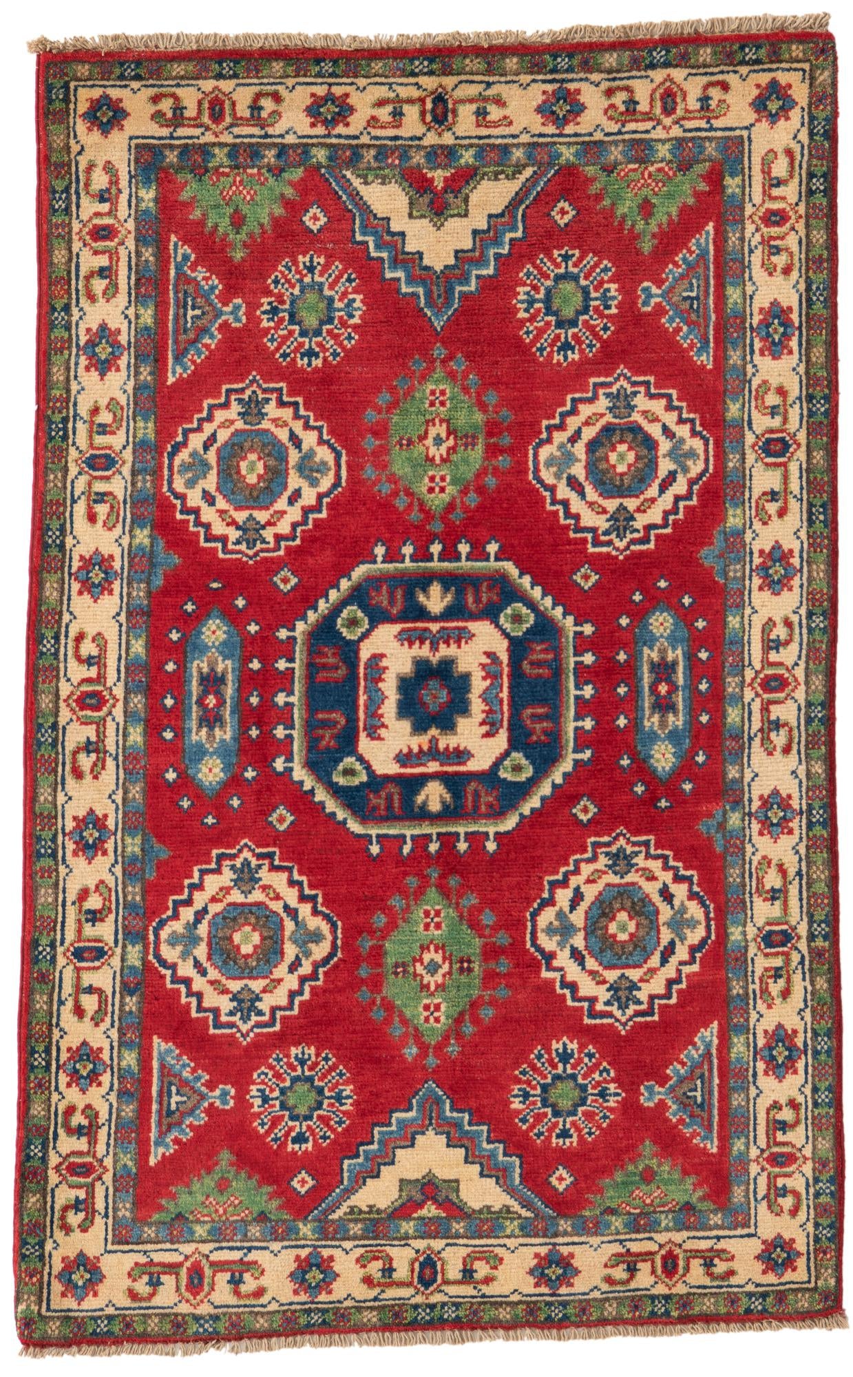 2' 7 x 4' 2 Hand Knotted Kazak Rug