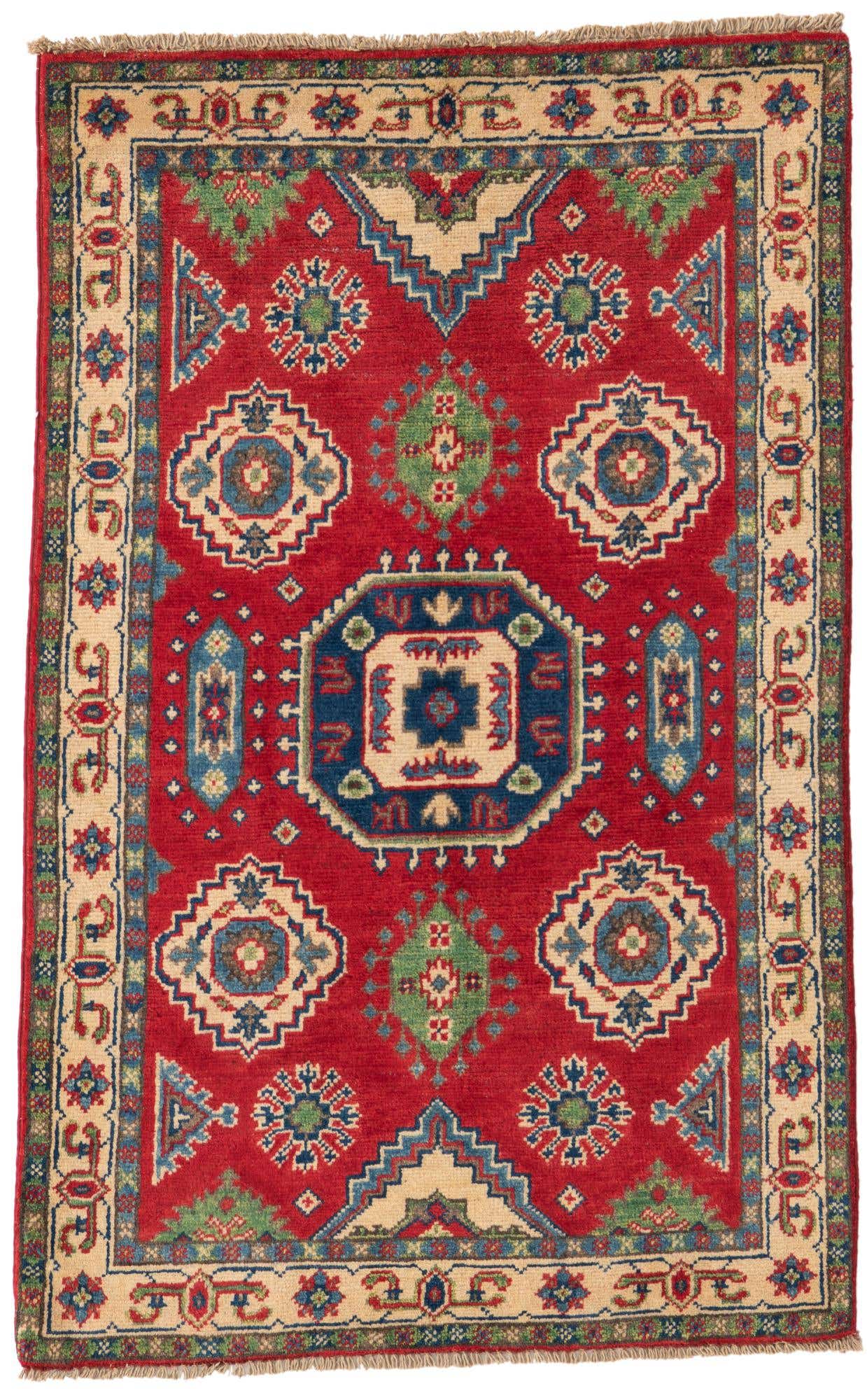 2' 7 x 4' 2 Hand Knotted Kazak Rug