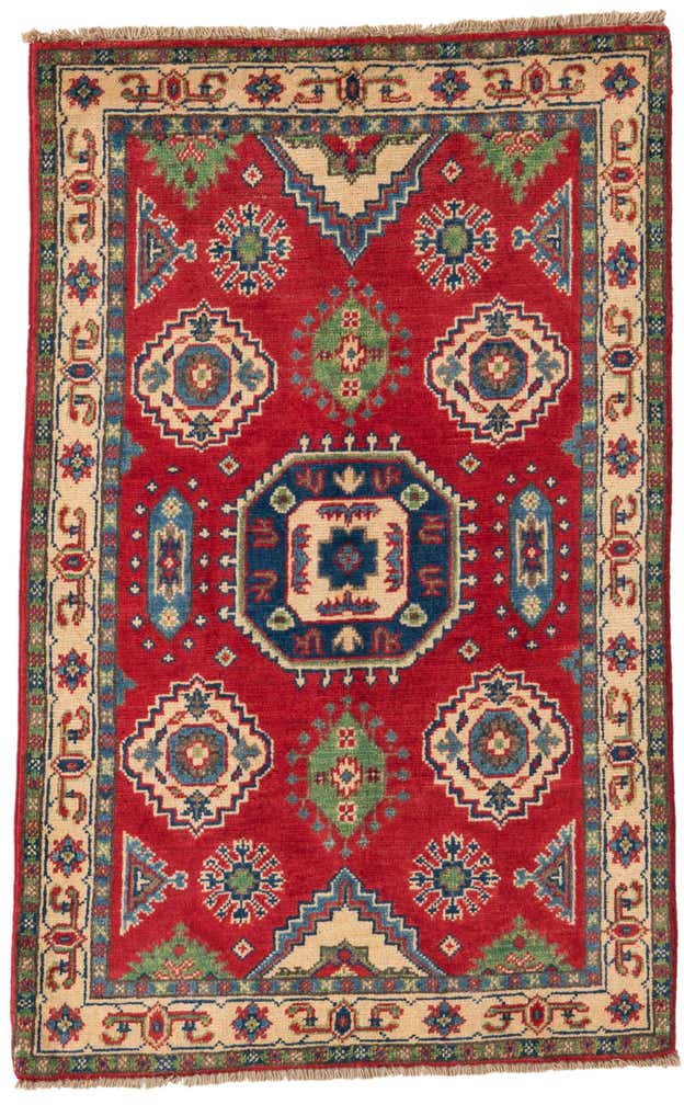 2' 7 x 4' 2 Hand Knotted Kazak Rug