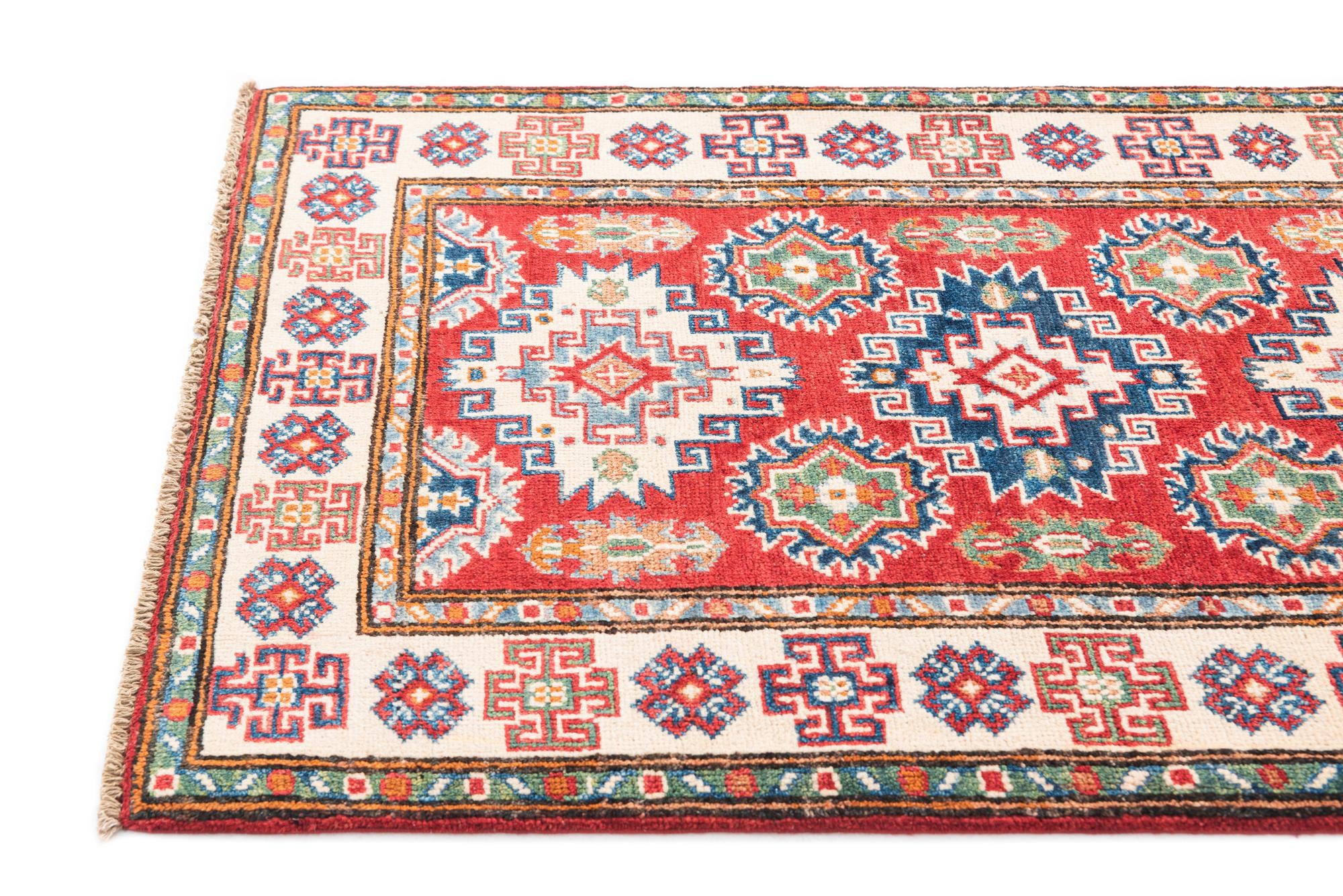 2' 9 x 4' 3 Hand Knotted Kazak Rug