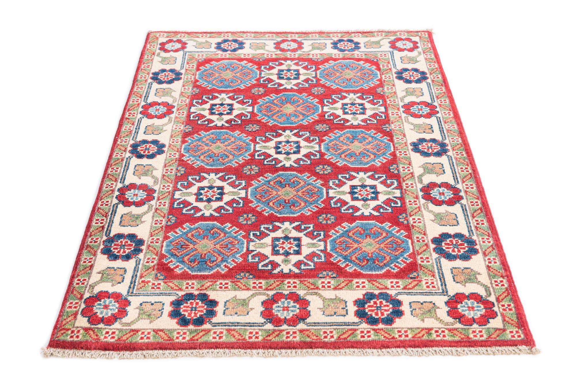 2' 9 x 4' Hand Knotted Kazak Rug