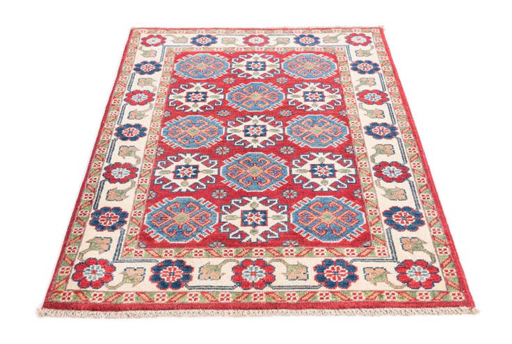 Detail image of 2' 9 x 4' Hand Knotted Kazak Rug
