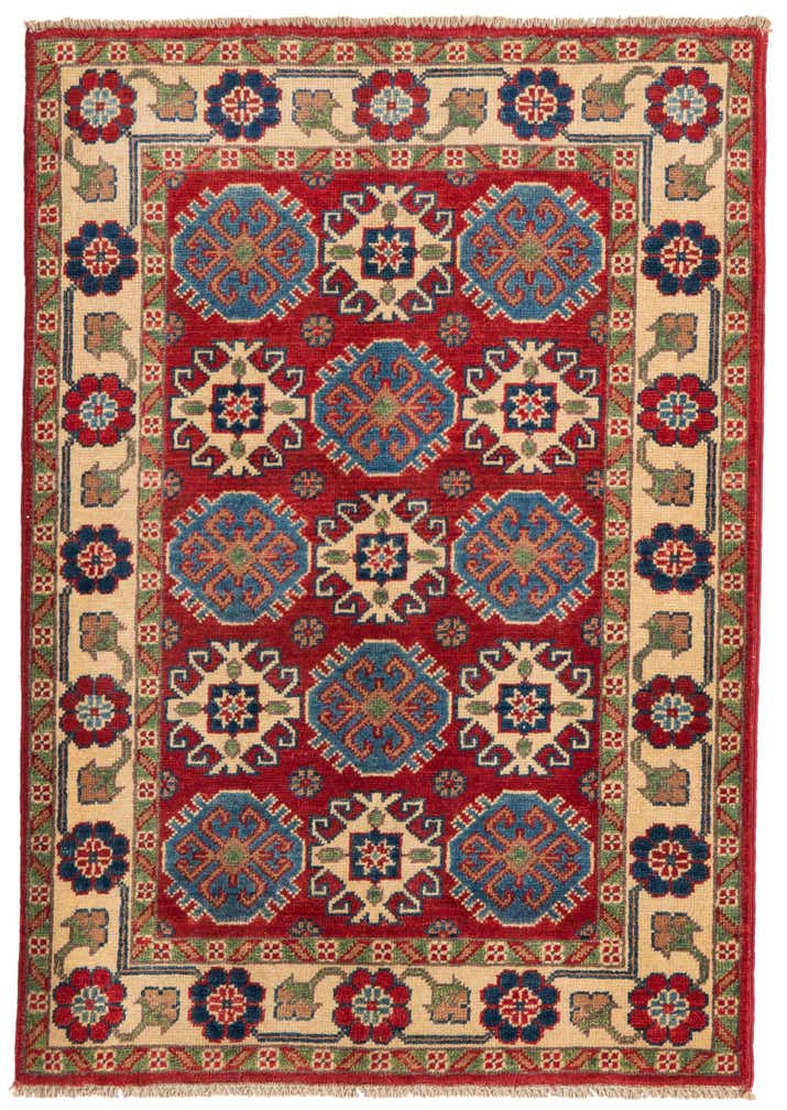 2' 9 x 4' Hand Knotted Kazak Rug