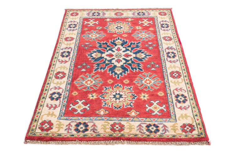 Detail image of 2' 7 x 4' 4 Hand Knotted Kazak Rug