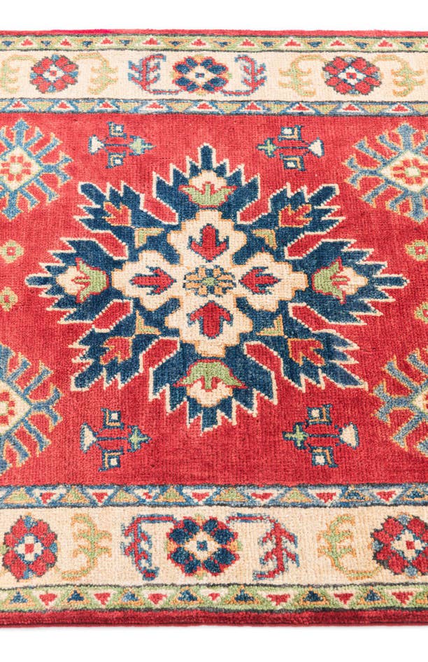 Detail image of 2' 7 x 4' 4 Hand Knotted Kazak Rug