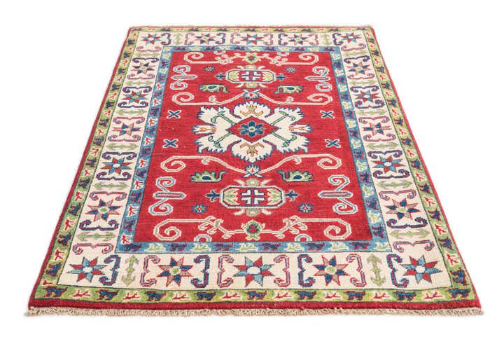 3' x 4' 2 Hand Knotted Kazak Rug
