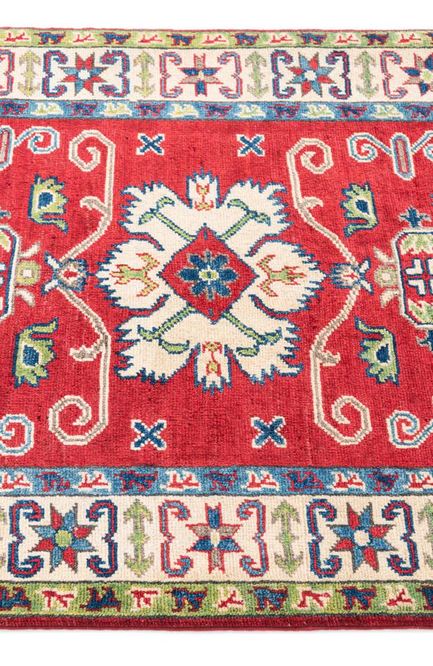Detail image of 3' x 4' 2 Hand Knotted Kazak Rug