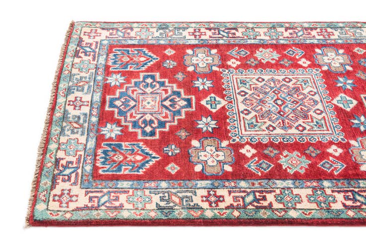 Detail image of 2' 8 x 4' 3 Hand Knotted Kazak Rug