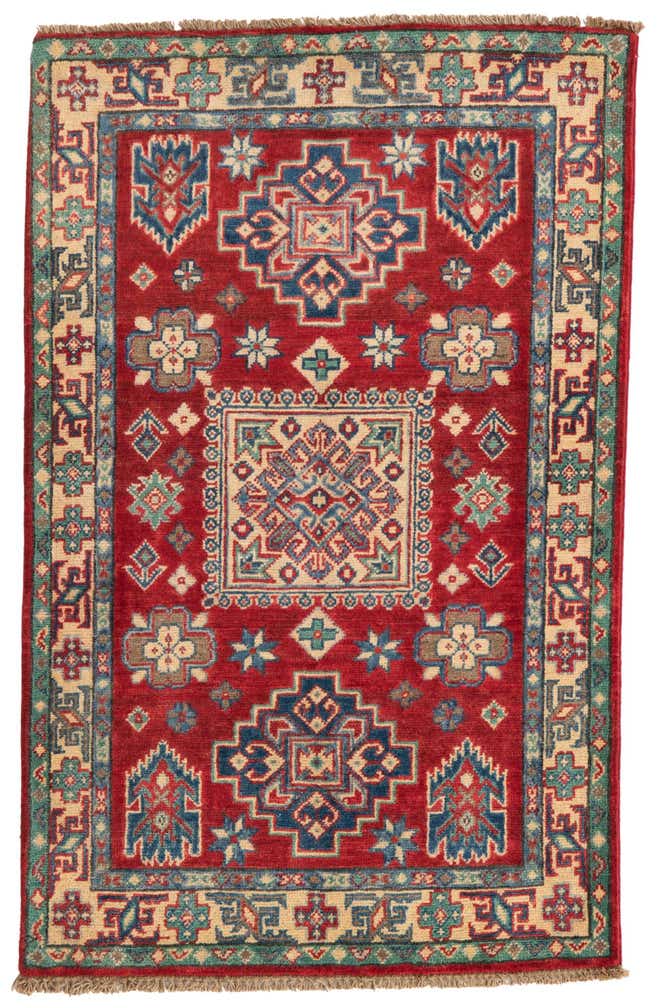 2' 8 x 4' 3 Hand Knotted Kazak Rug