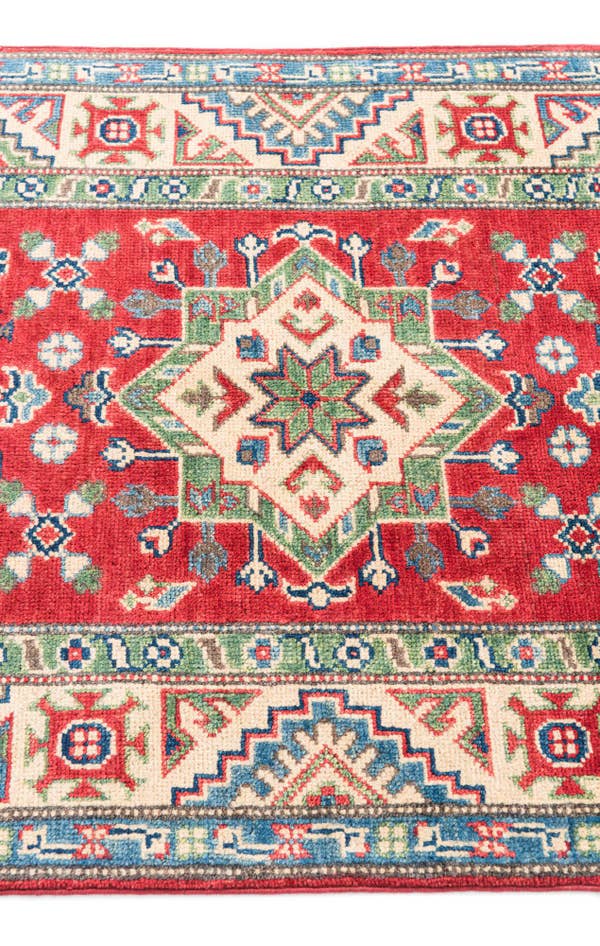 Detail image of 2' 8 x 4' Hand Knotted Kazak Rug