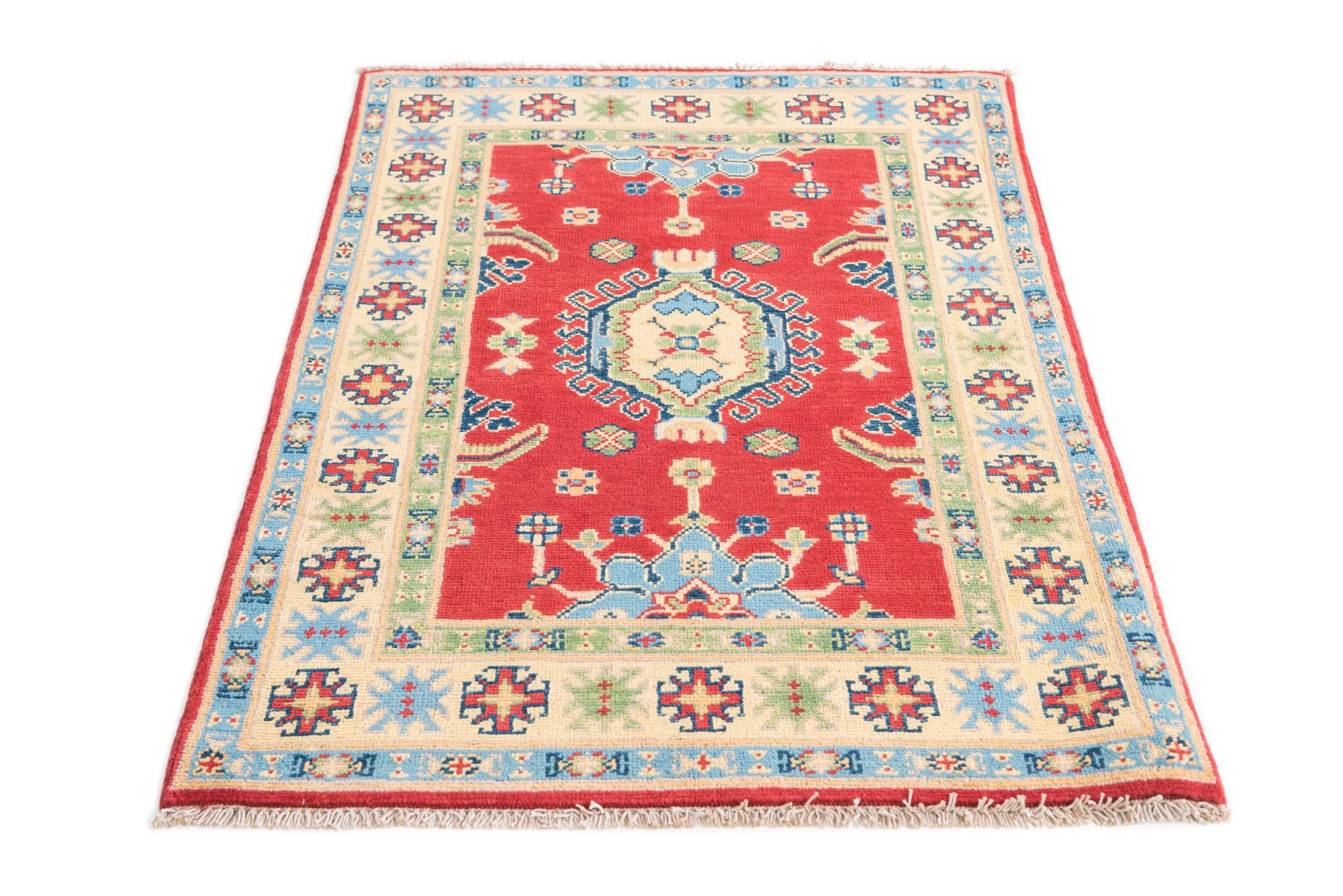 2' 9 x 4' 2 Hand Knotted Kazak Rug