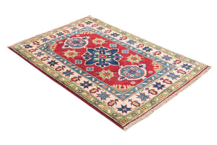 Detail image of 2' 10 x 4' 4 Hand Knotted Kazak Rug