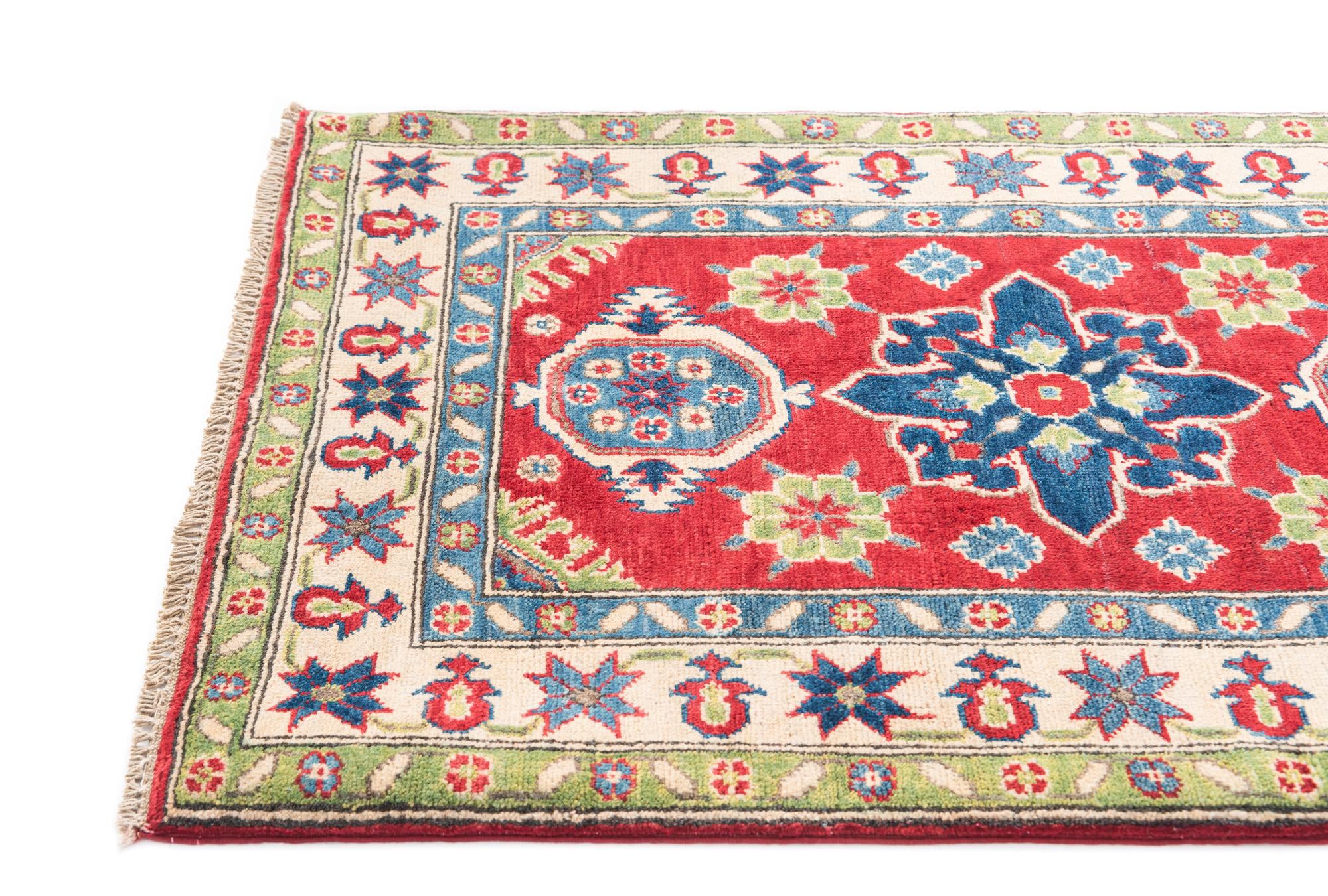2' 10 x 4' 4 Hand Knotted Kazak Rug