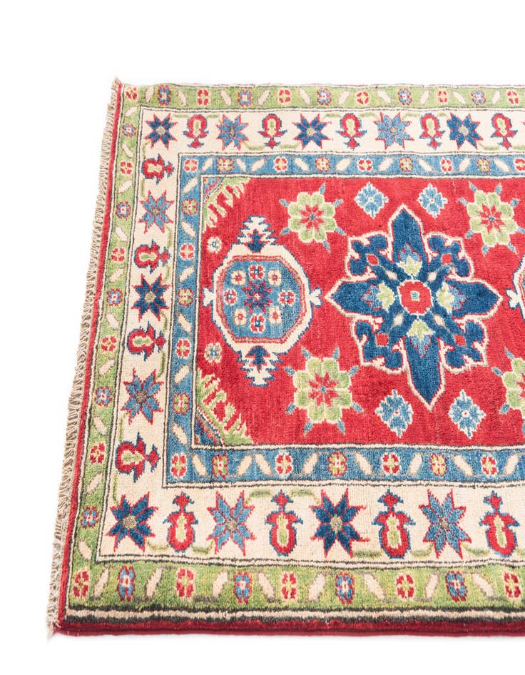 Detail image of 2' 10 x 4' 4 Hand Knotted Kazak Rug