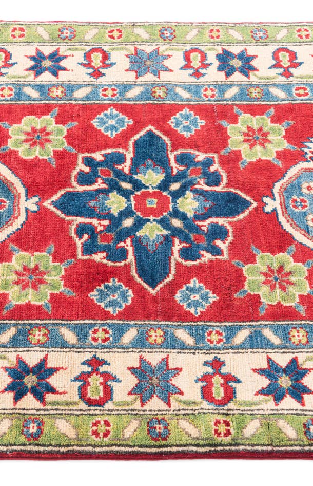 Detail image of 2' 10 x 4' 4 Hand Knotted Kazak Rug