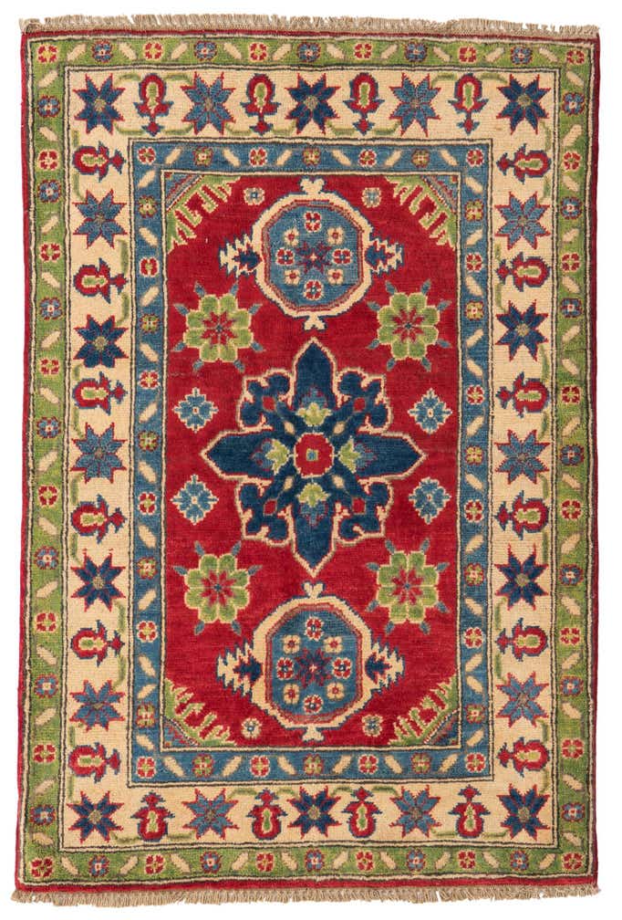 2' 10 x 4' 4 Hand Knotted Kazak Rug